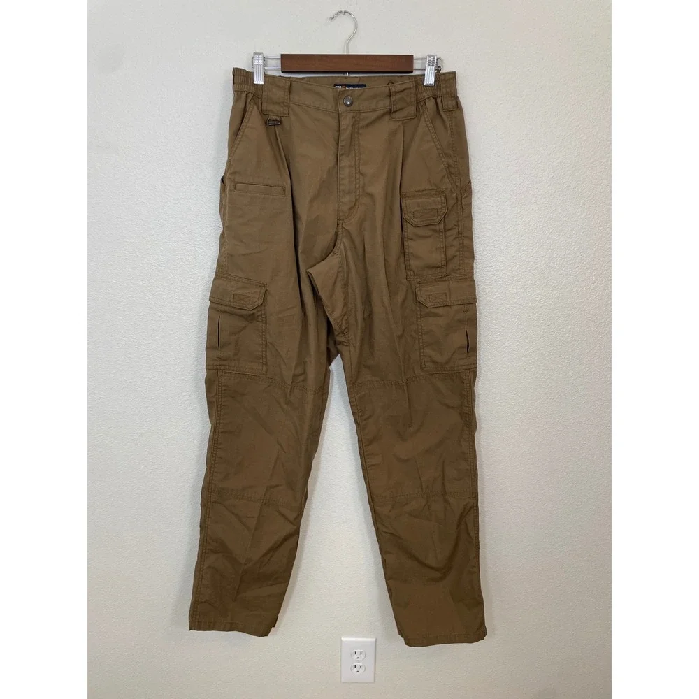 5.11 Tactical Series Cargo Pants Mens 32x34 Brown Ripstop Utility Excellent‎